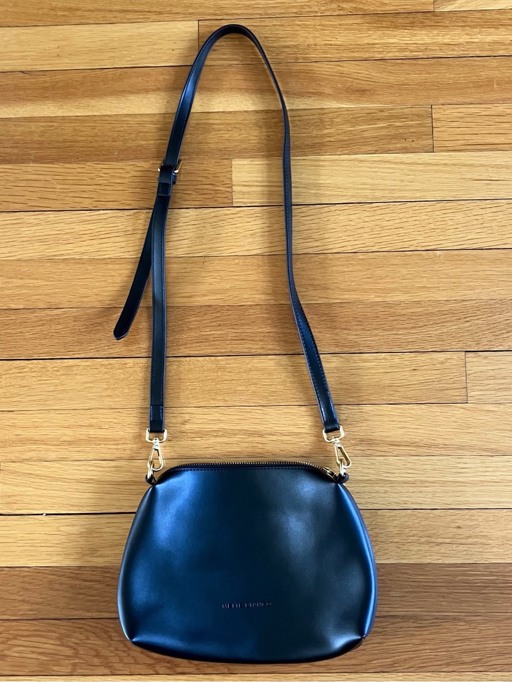 Melie Bianco Anthropologie Black Vegan Leather Cross Body or Shoulder Purse